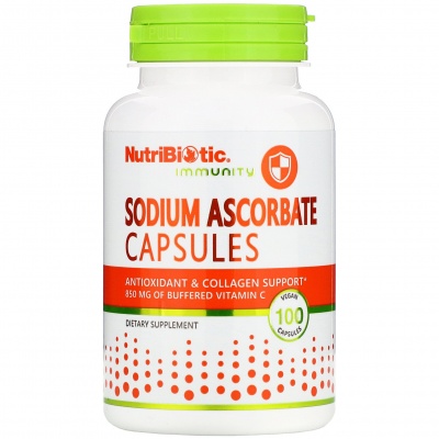 Витамины Nutribiotic Immunity Sodium Ascorbate 100 капсул