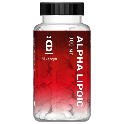Антиоксидант Ёбатон Alpha Lipoic Acid 300 мг 60 капсул