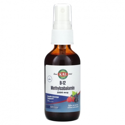 Витамины KAL Vitamin B-12 Methylcobalamin 2500 мкг 59 мл